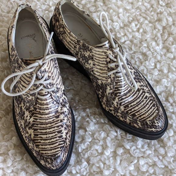 3.1 Phillip Lim leather oxfords size 36.5 - Picture 1 of 5